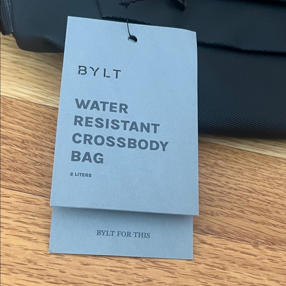 NWT BYLT Black Water Resistant Crossbody Bag - Picture 4 of 5